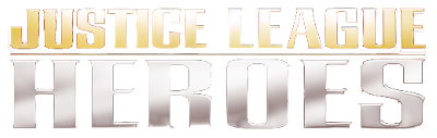 Justice League Heroes title screen for Nintendo DS